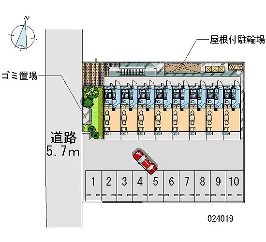 ★手数料０円★千葉市中央区都町３丁目　月極駐車場（LP）